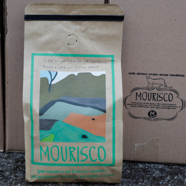 Café Mourisco Variedade Paraíso 500g em grãos em torra Clara