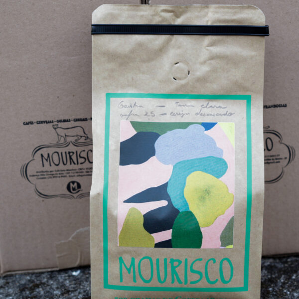 Café Mourisco variedade Geisha linhagem Costa Rica, 500g de Grãos em torra clara